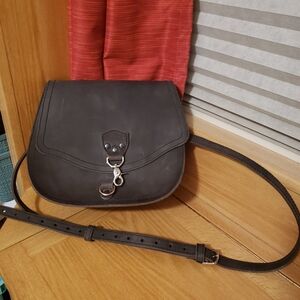 Saddleback Full grain Leather Saddle Bag - rich brown